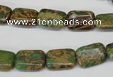 CNI40 15.5 inches 10*14mm rectangle natural imperial jasper beads