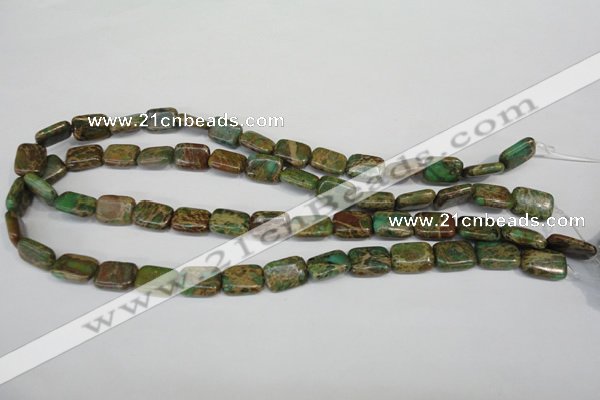 CNI40 15.5 inches 10*14mm rectangle natural imperial jasper beads