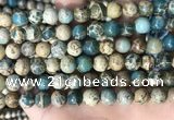 CNI402 15.5 inches 8mm round blue impression jasper beads