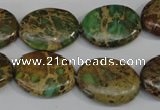 CNI42 15.5 inches 15*20mm oval natural imperial jasper beads