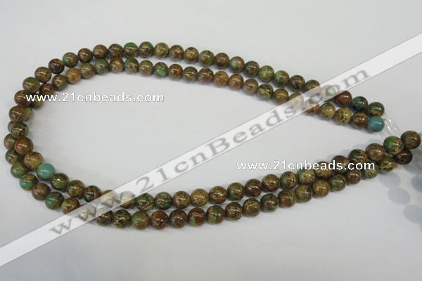CNI50 15.5 inches 8mm round natural imperial jasper beads