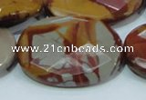 CNJ05 15.5 inches 30*40mm faceted oval natural noreena jasper beads