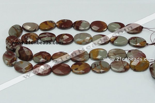 CNJ11 15.5 inches 18*25mm faceted oval natural noreena jasper beads