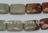 CNJ12 15.5 inches 13*18mm faceted rectangle natural noreena jasper beads