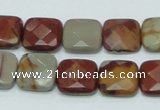 CNJ15 15.5 inches 15*15mm faceted square natural noreena jasper beads