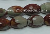 CNJ29 15.5 inches 13*18mm faceted rice natural noreena jasper beads