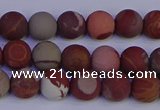 CNJ301 15.5 inches 6mm round matte noreena jasper beads wholesale