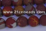 CNJ303 15.5 inches 10mm round matte noreena jasper beads wholesale