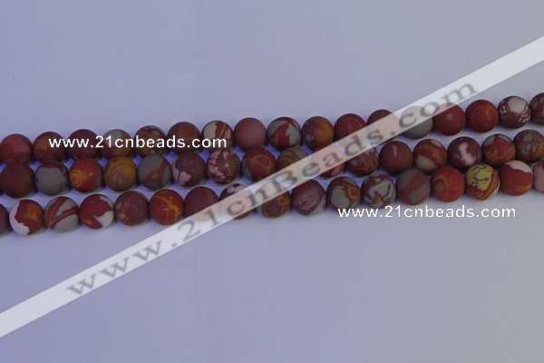 CNJ303 15.5 inches 10mm round matte noreena jasper beads wholesale