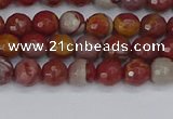 CNJ308 15.5 inches 4mm faceted round noreena jasper beads