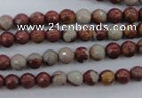 CNJ36 15.5 inches 6mm faceted round noreena jasper beads