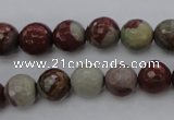 CNJ37 15.5 inches 8mm faceted round noreena jasper beads wholesale