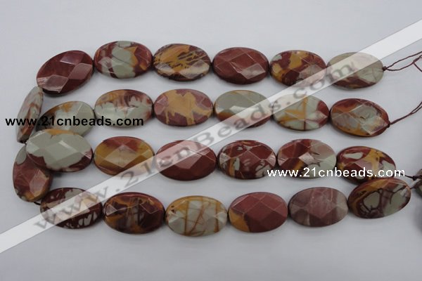 CNJ52 15.5 inches 20*30mm faceted oval noreena jasper beads