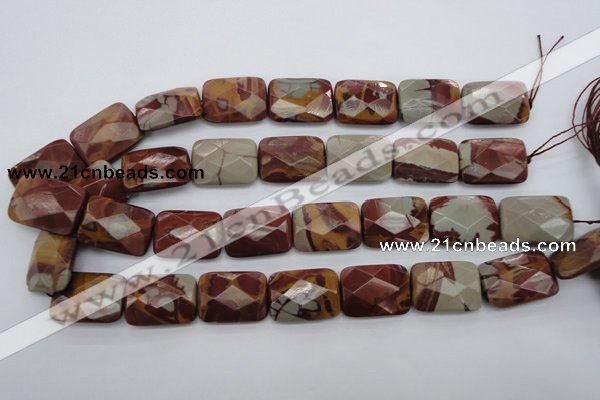 CNJ55 15.5 inches 18*25mm faceted rectangle noreena jasper beads