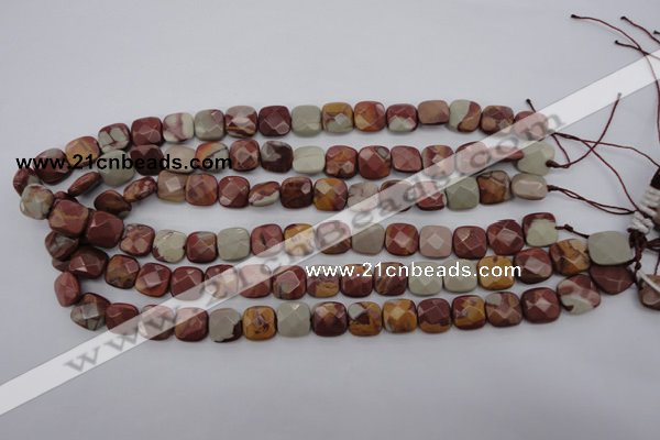 CNJ58 15.5 inches 12*12mm faceted square noreena jasper beads