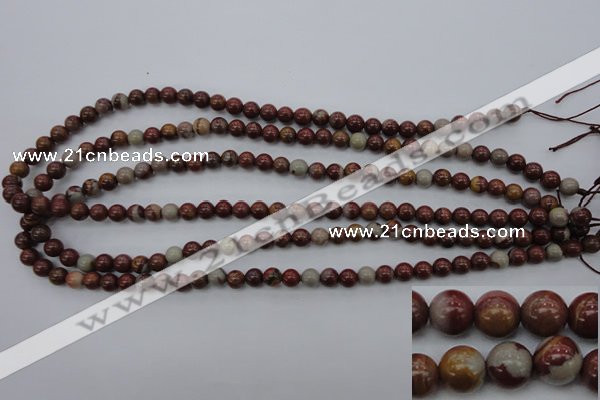 CNJ66 15.5 inches 6mm round noreena jasper beads wholesale