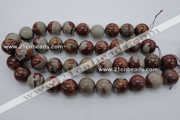 CNJ73 15.5 inches 20mm round noreena jasper beads wholesale