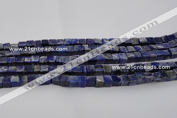 CNL1100 15.5 inches 6*6mm cube lapis lazuli gemstone beads