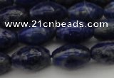 CNL1102 15.5 inches 8*12mm rice lapis lazuli gemstone beads