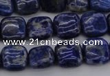 CNL1126 15.5 inches 10*10mm square lapis lazuli gemstone beads