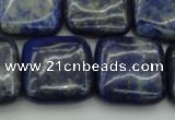 CNL1130 15.5 inches 18*18mm square lapis lazuli gemstone beads