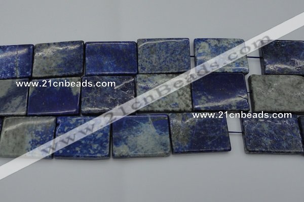 CNL1148 15.5 inches 27*37mm rectangle lapis lazuli gemstone beads