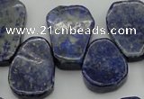 CNL1153 Top drilled 15*20mm - 18*25mm freeform lapis lazuli beads