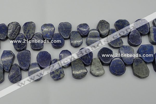 CNL1153 Top drilled 15*20mm - 18*25mm freeform lapis lazuli beads