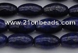 CNL1158 15.5 inches 10*16mm rice lapis lazuli gemstone beads