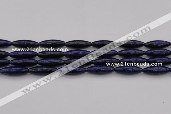 CNL1159 15.5 inches 10*30mm rice lapis lazuli gemstone beads