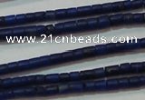 CNL1202 15.5 inches 0.8*1mm tube natural lapis lazuli beads