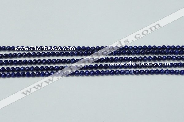 CNL1251 15.5 inches 4mm round natural lapis lazuli beads