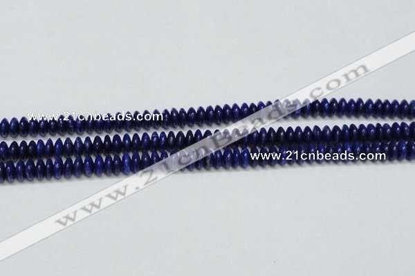 CNL1261 15.5 inches 4*8mm rondelle natural lapis lazuli beads