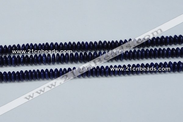 CNL1262 15.5 inches 4*10mm rondelle natural lapis lazuli beads