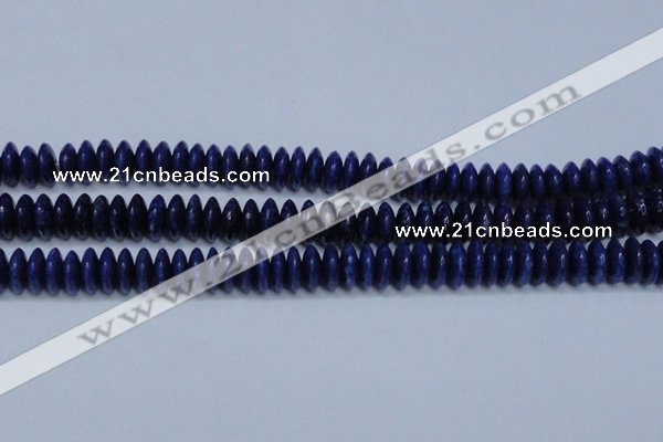 CNL1263 15.5 inches 5*12mm rondelle natural lapis lazuli beads