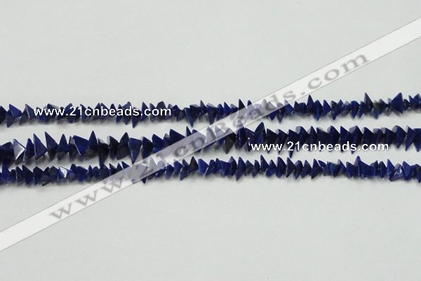 CNL1273 15.5 inches 4*6mm - 5*8mm pyramid natural lapis lazuli beads