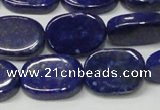 CNL1278 15.5 inches 13*18mm oval natural lapis lazuli beads