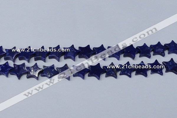 CNL1286 15.5 inches 18mm star natural lapis lazuli beads