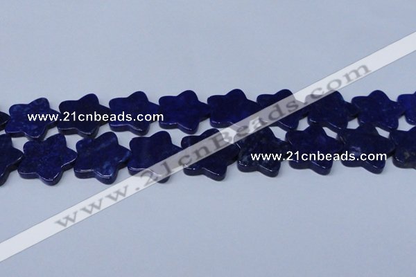 CNL1287 15.5 inches 28mm star natural lapis lazuli beads