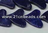 CNL1290 15.5 inches 21*22mm heart natural lapis lazuli beads