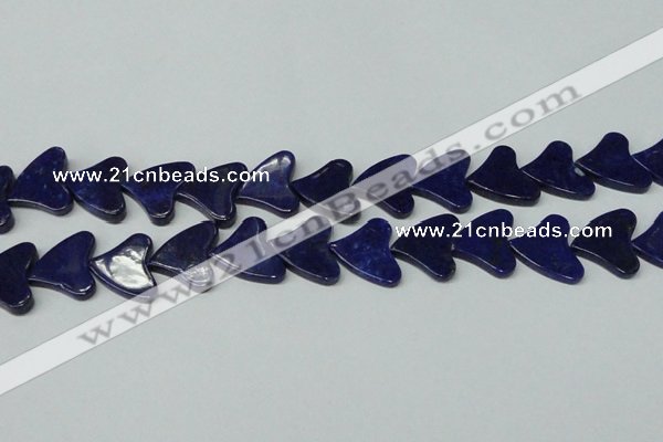 CNL1290 15.5 inches 21*22mm heart natural lapis lazuli beads