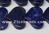 CNL1293 15.5 inches 20*30mm heart natural lapis lazuli beads