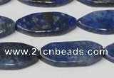 CNL1296 15.5 inches 14*30mm marquise natural lapis lazuli beads