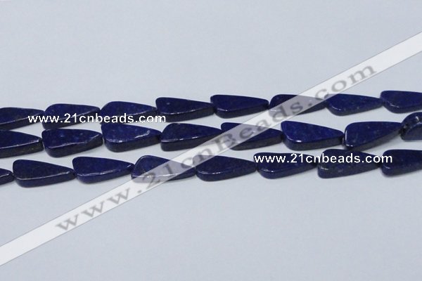 CNL1298 15.5 inches 12*28mm triangle natural lapis lazuli beads