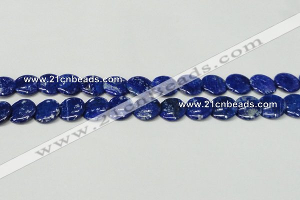 CNL1302 15.5 inches 20mm flat round natural lapis lazuli beads