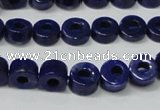 CNL1307 15.5 inches 8mm donut natural lapis lazuli beads