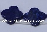 CNL1317 Top drilled 24mm flower natural lapis lazuli beads