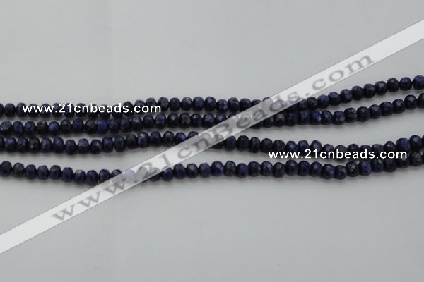 CNL1401 15.5 inches 3*5mm faceted rondelle lapis lazuli beads