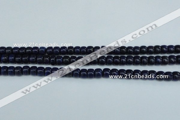 CNL1505 15.5 inches 6*9mm drum lapis lazuli beads wholesale