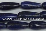 CNL1513 15.5 inches 10*30mm teardrop lapis lazuli beads wholesale